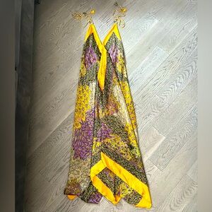 Yellow & purple throw on dress